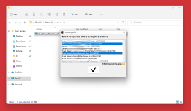 Windows 11 Datei- und Verzeichnisverschlüsselung für Gruppen mit PGP-Keyrings (CrococryptFile, open-source)