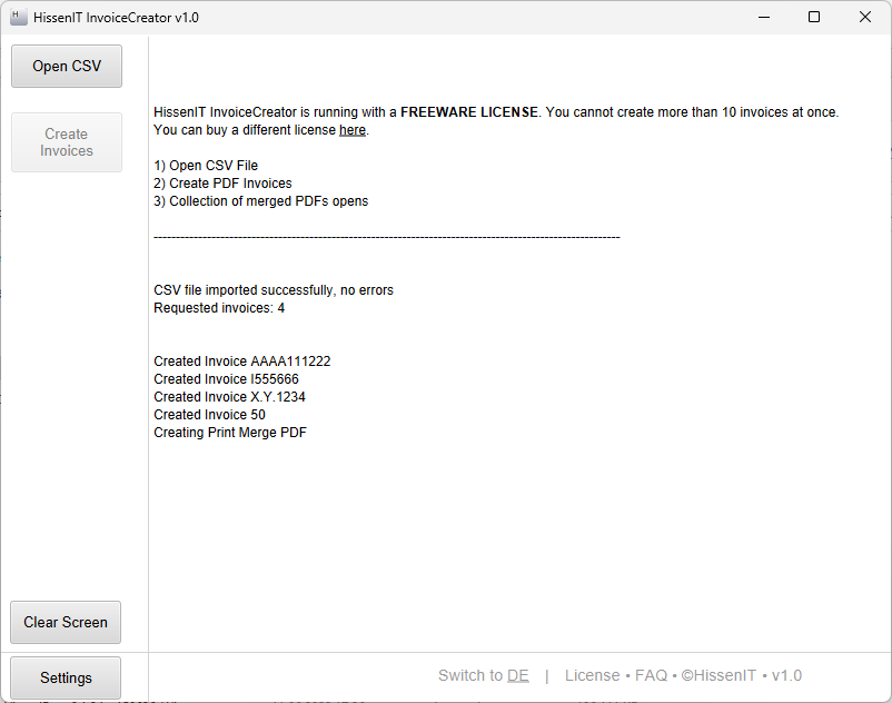 PDF Rechnungserzeugung Workflow PDF Rechnungserzeugung Workflow