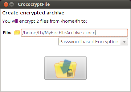 CrococryptFile Linux Encrypt GUI