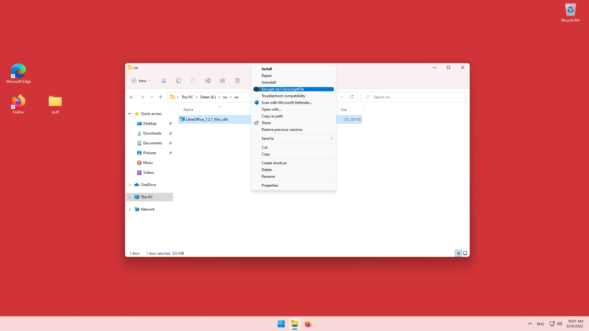 CrococryptFile - Windows 11 Encryption - 01