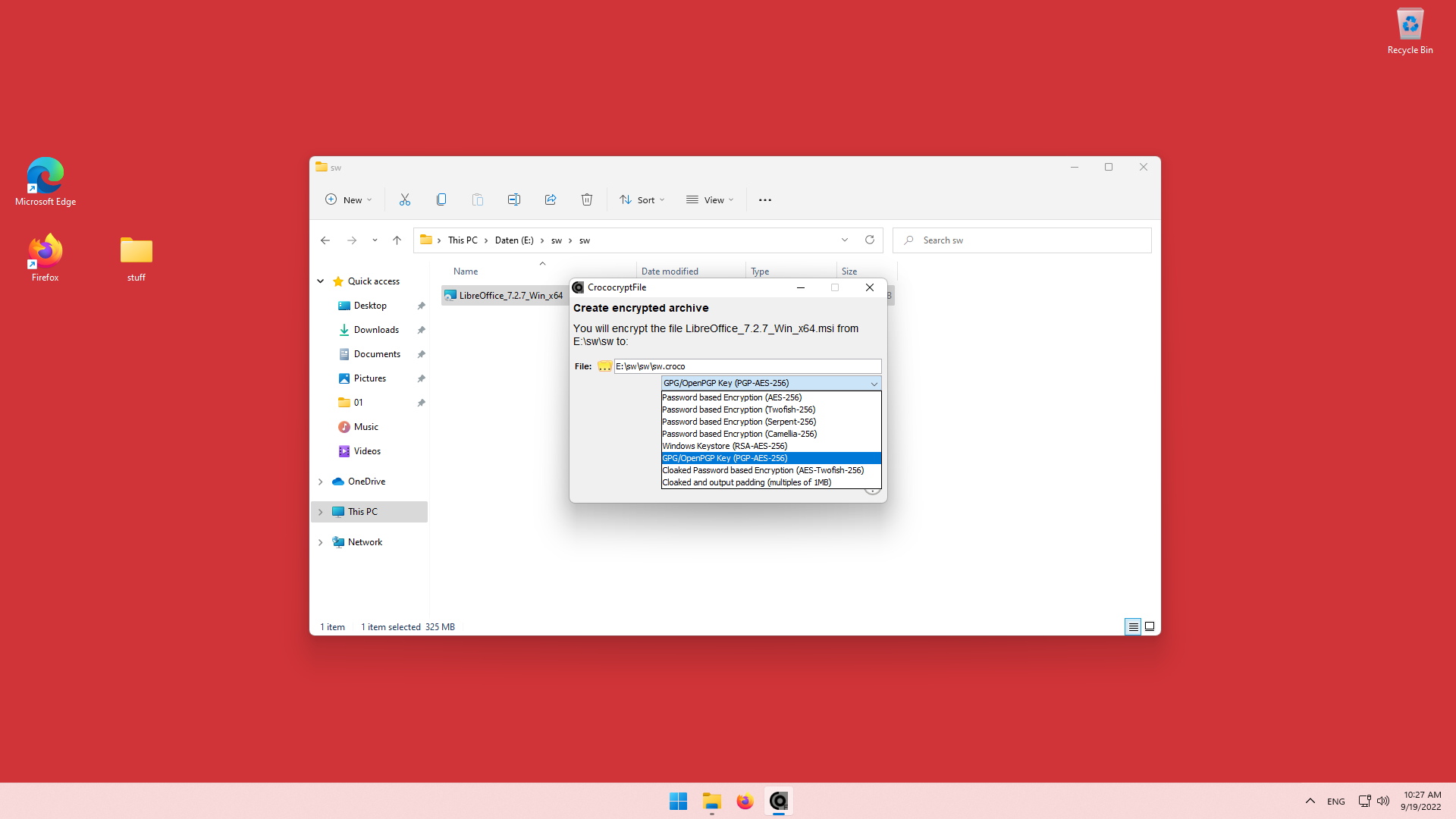CrococryptFile - Windows 11 Encryption - 03