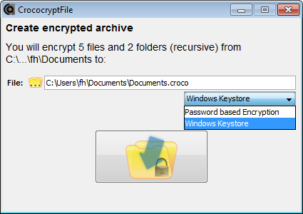 CrococryptFile Windows Encrypt GUI