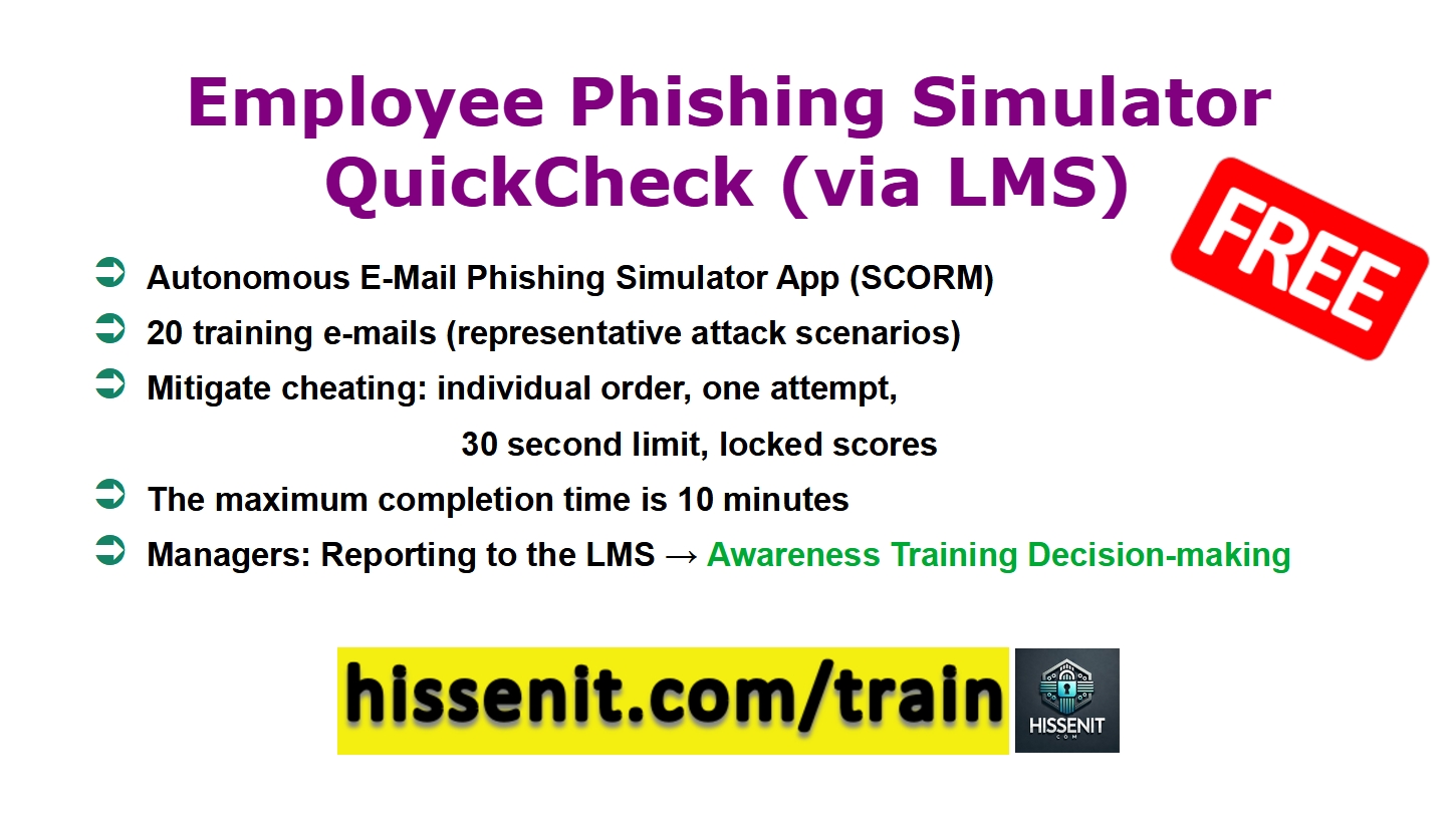 Phishing Simulator QuickCheck for LMS