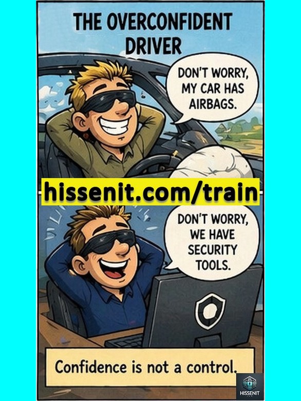 IT Security Awareness Cartoon - Confidence